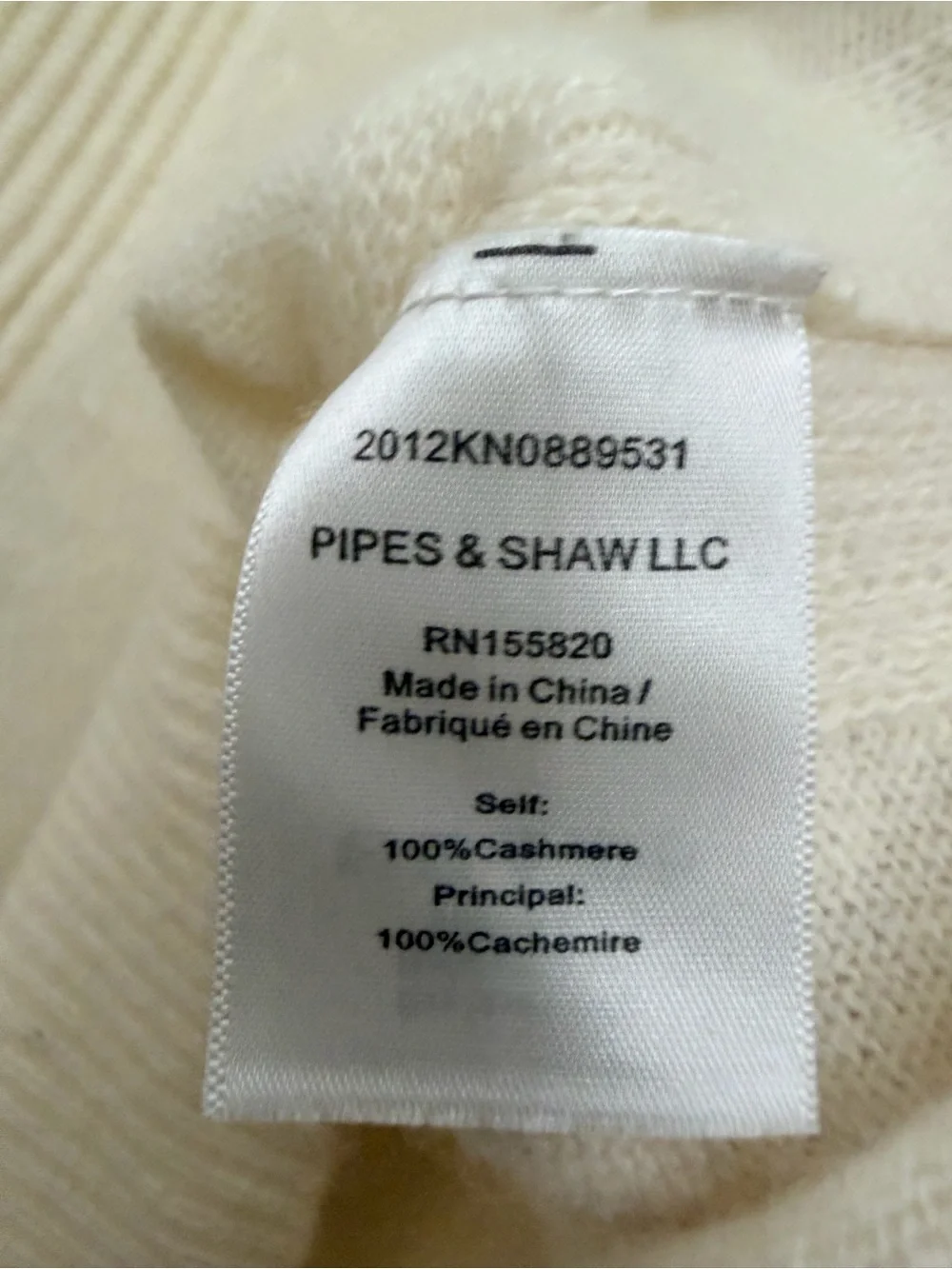 Veronica Beard Preta V Neck Sweater Size Medium Cashmere Relaxed Fit Ivory